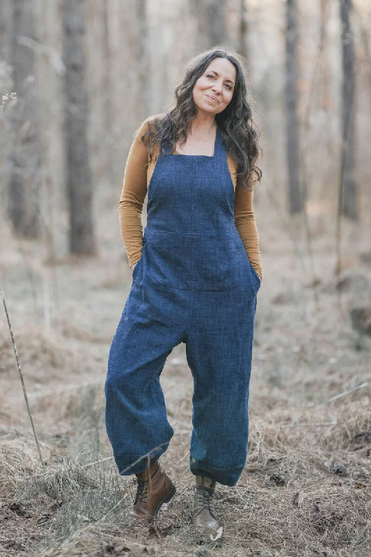 Sew Liberated Otis Overalls Striped Casual Jumpsuit