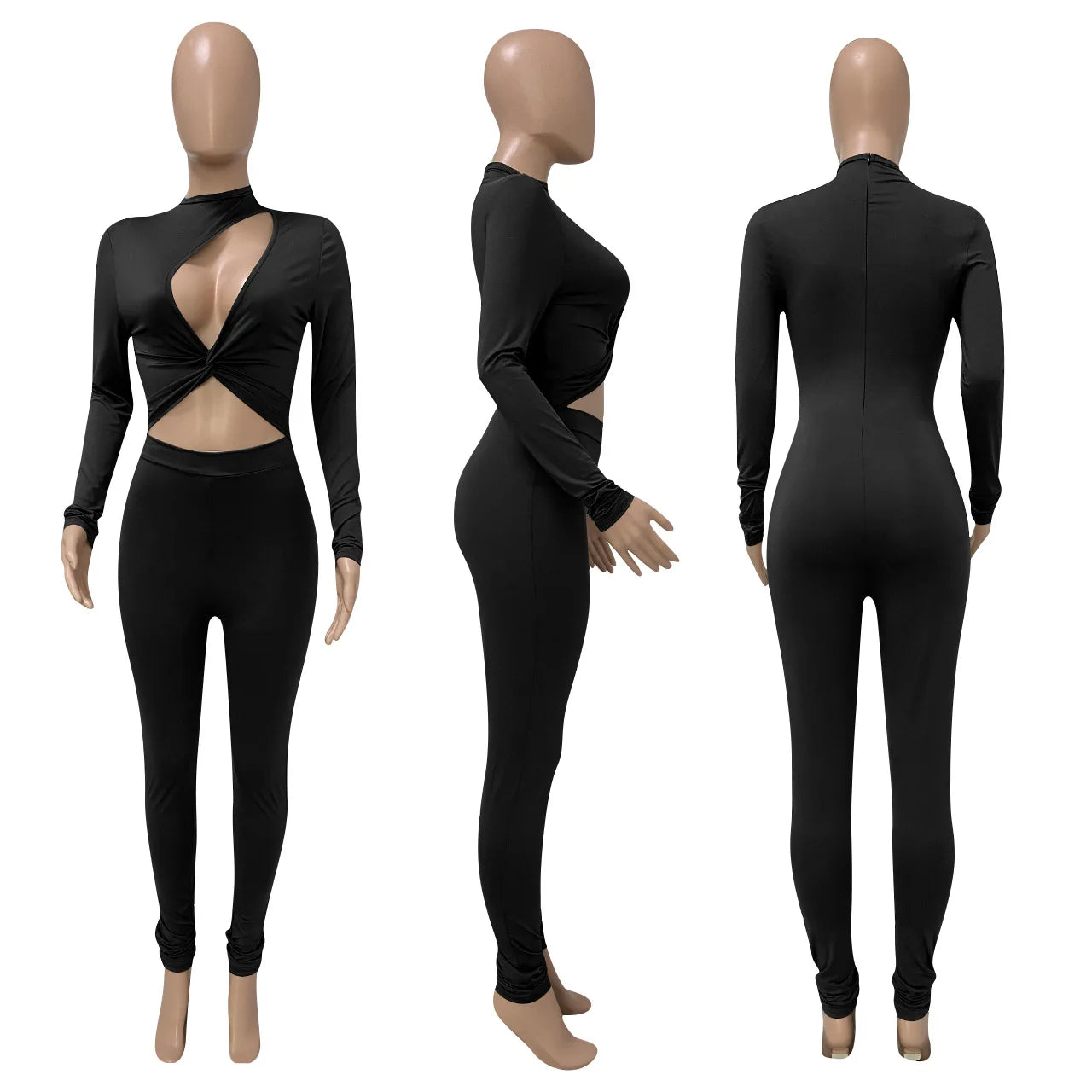 black jumpsuit