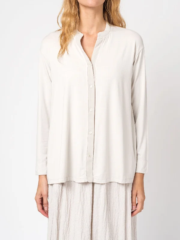 Stretch modal jersey flared cardigan