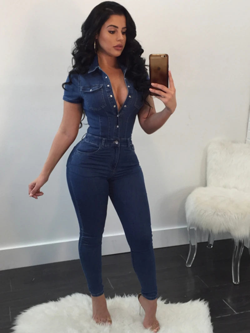 Vintage Denim Jumpsuits for Women Summer Clothing Turn Down Collar Button Up Jean Rompers Playsuits One Pieces Overalls Outfits Layered Tee Jumpsuit Vintage Denim Jumpsuits for Women Summer Clothing Turn Down Collar Button Up Jean Rompers Playsuits One Pieces Overalls Outfits Layered Tee Jumpsuit