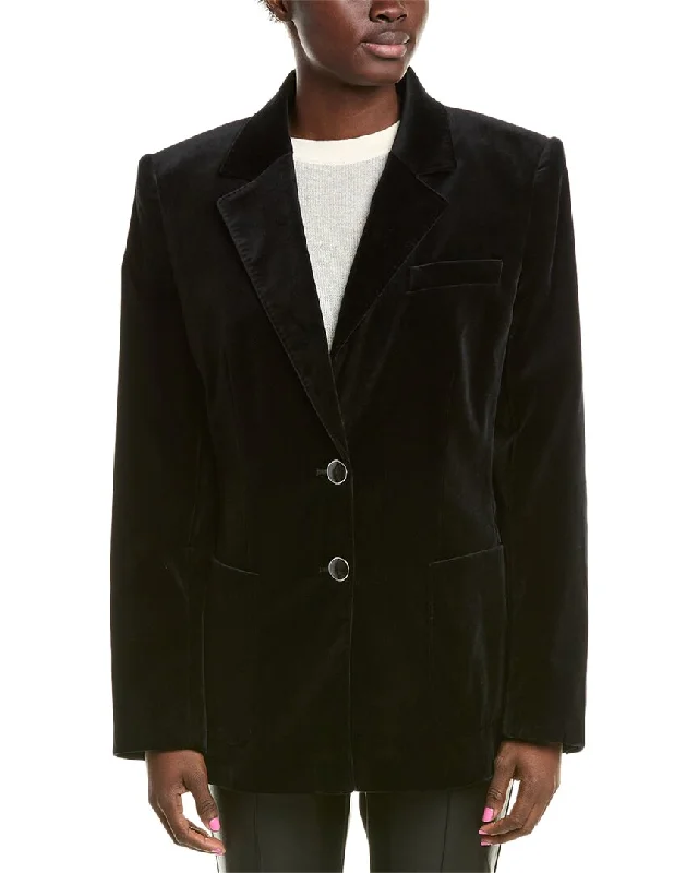 Alberta Ferretti Velvet Blazer Women's Pencil Blazer
