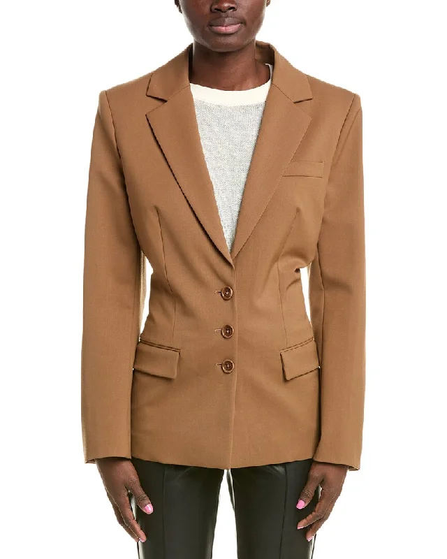 Alberta Ferretti Wool-Blend Blazer Women's Radiation Jacket