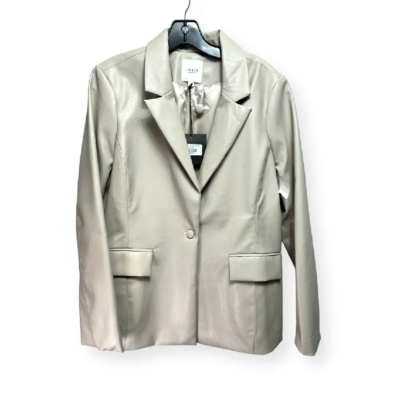 Foggy Faux Leather Blazer By Le Lis  Size: L Women's Solid Blazer