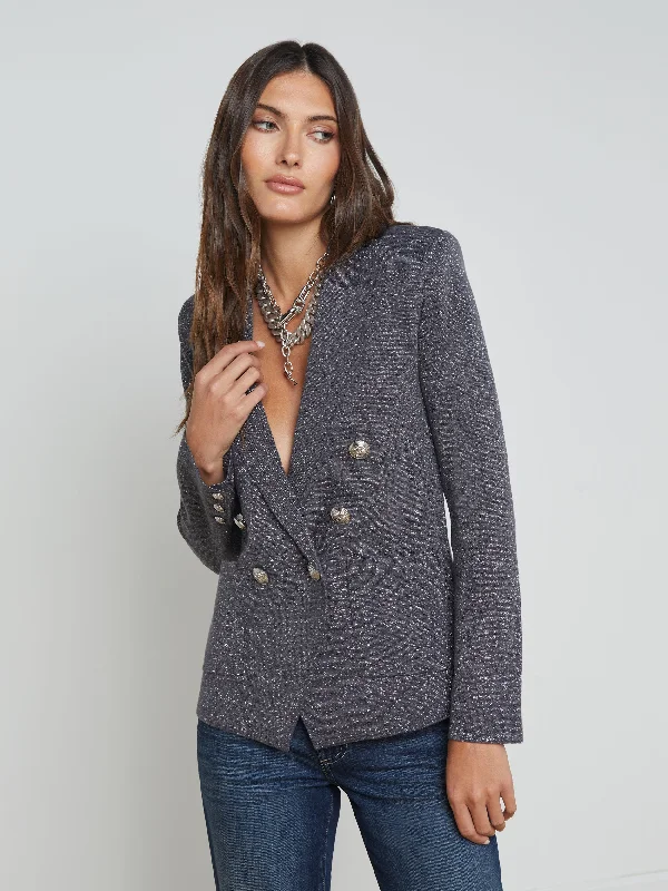 Kenzie Metallic Knit Blazer Women's Fashion Blazer