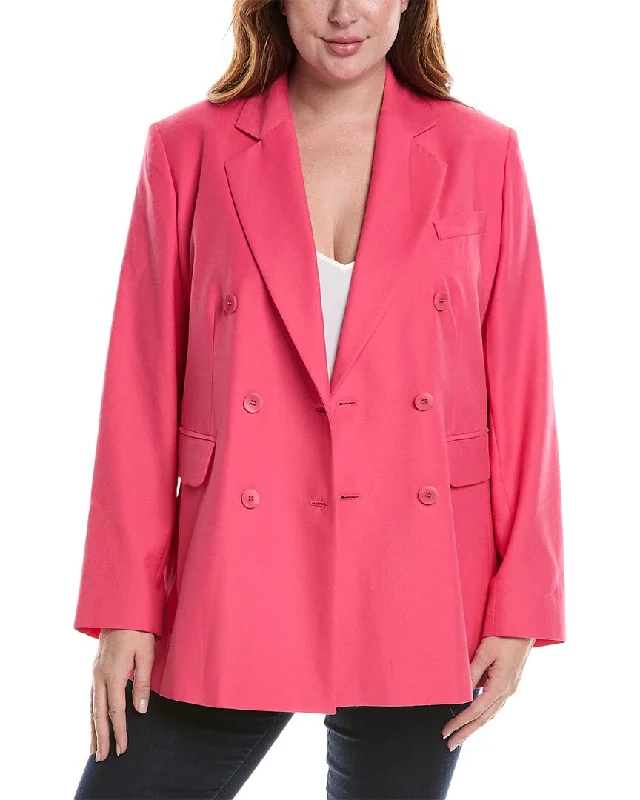 Marina Rinaldi Plus Double-Breasted Blazer Women's Lightweight Blazer