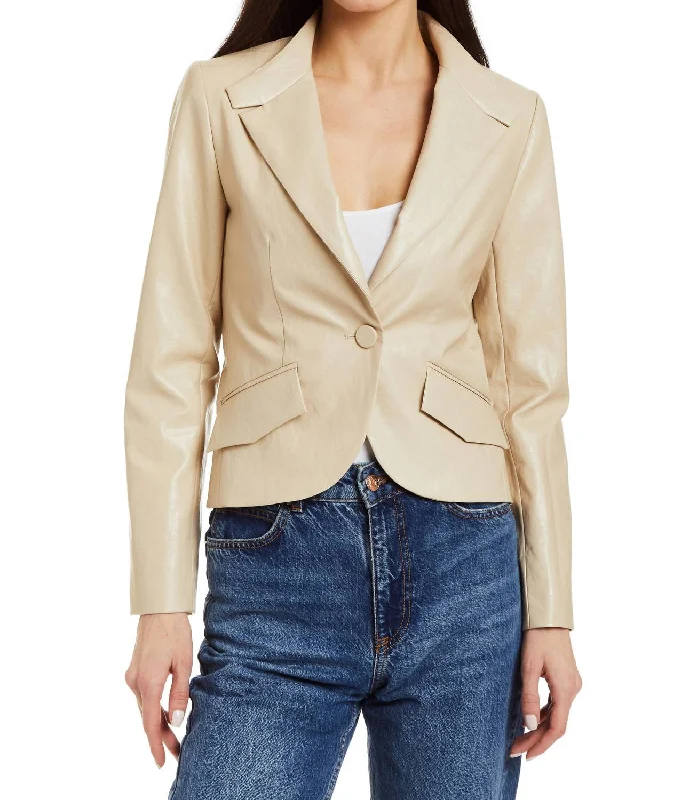 Nicki Blazer In Ivory Women's Unique Blazer