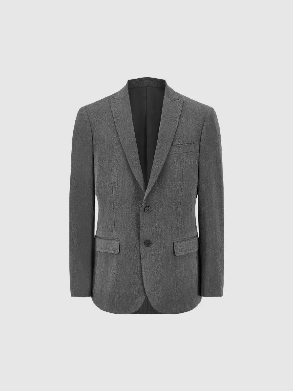 Notch Lapel Straight Blazer Women's Handmade Blazer
