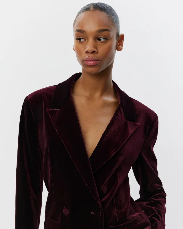 VIVIANSW BLAZER - Burgundy Women's Luxurious Jacket