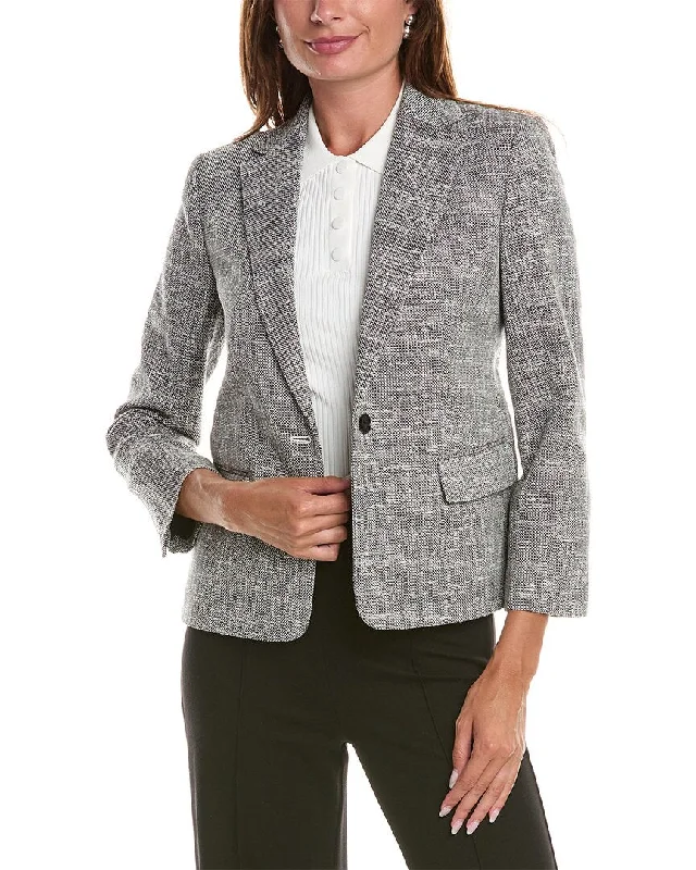 Theory Canvas Tweed Blazer Women's Premium Blazer