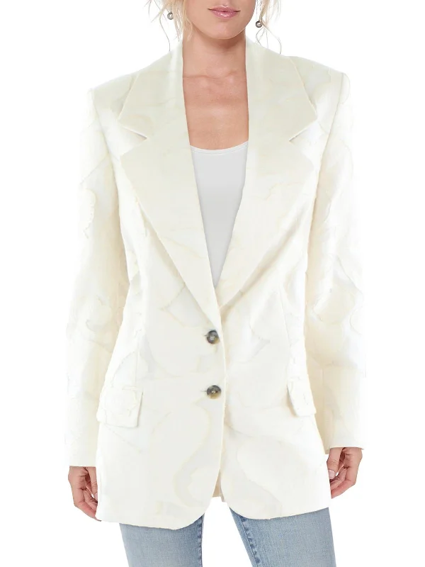 Womens Office Career Two-Button Blazer Women's High-End Blazer