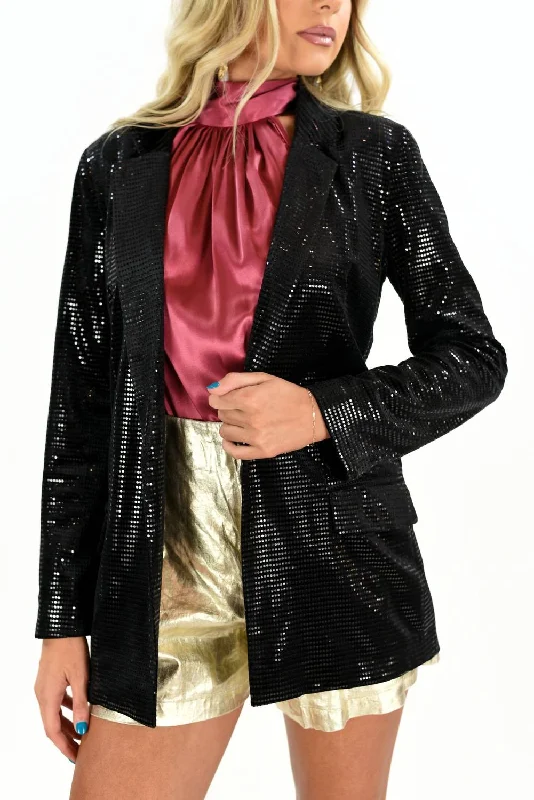 Women's Steal The Night Blazer In Black Women's Unique Blazer