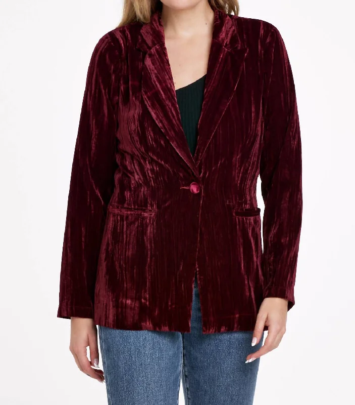 Wylie Blazer In Red Women's Fashion Blazer