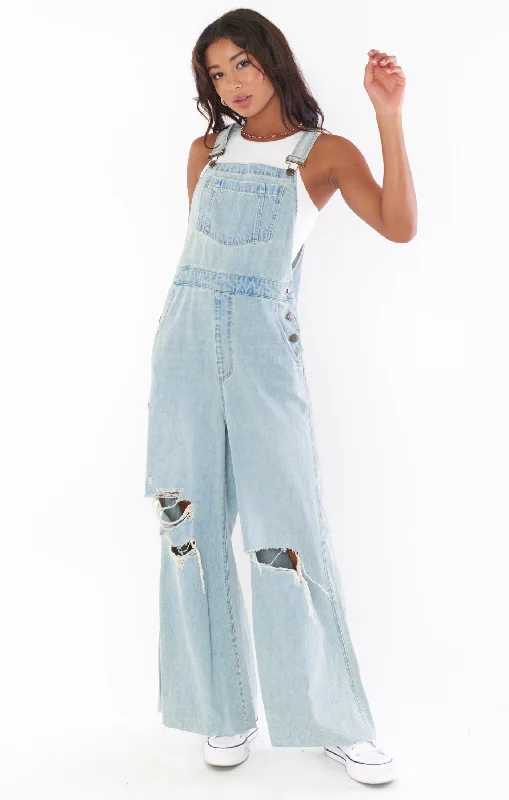 Trenton Overalls ~ Faded Indigo Soft Corduroy Jumpsuit