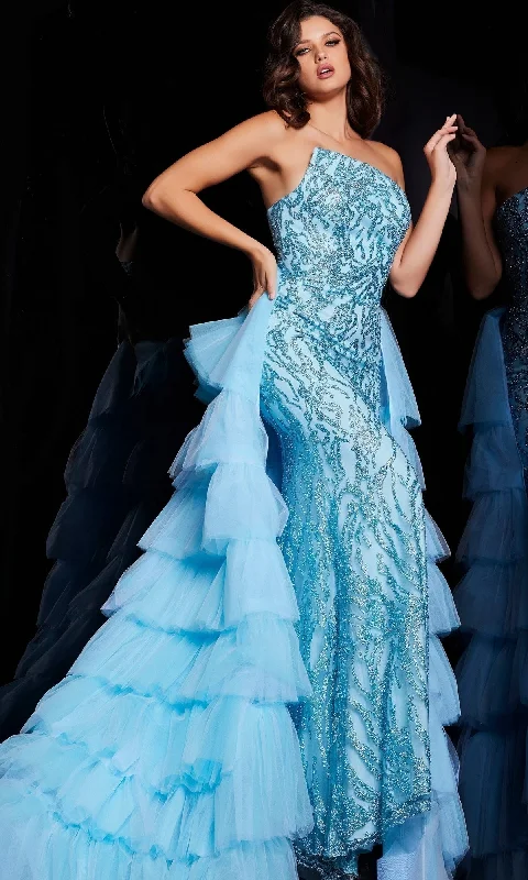 Formal Long Dress 26119 by Jovani Tunics Fall fleece