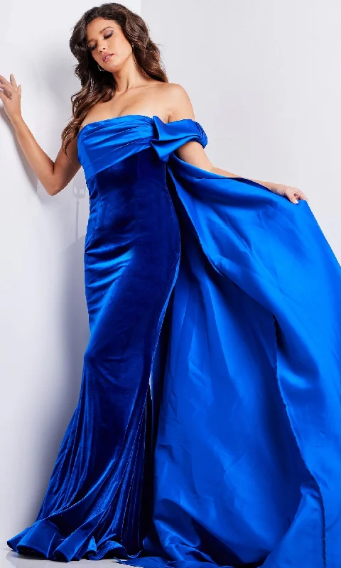 Formal Long Dress 37390 by Jovani Tunics Satin smooth