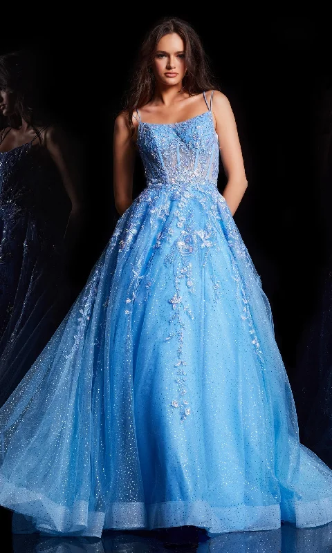 Formal Long Dress 37421 by Jovani Tunics Polka dots