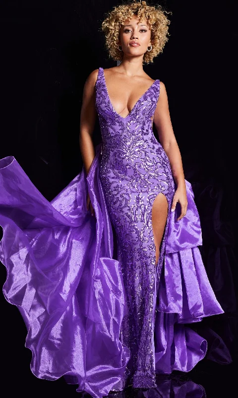 Formal Long Dress 38336 by Jovani Tunics Bridal satin