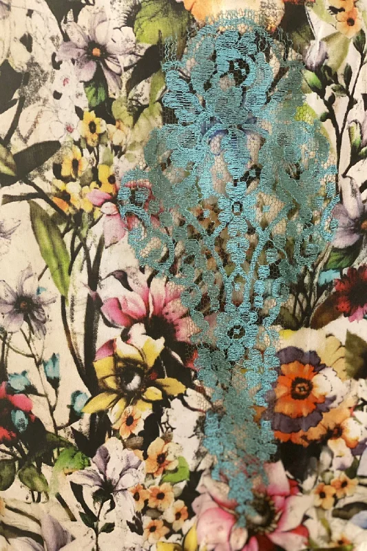 Garden Turquoise Silk