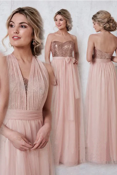 Rose Sequin Empire Waist Blush Pink Bridesmaid Dress Prom Dress Tunics Exclusive limited Rose Sequin Empire Waist Blush Pink Bridesmaid Dress Prom Dress Tunics Exclusive limited