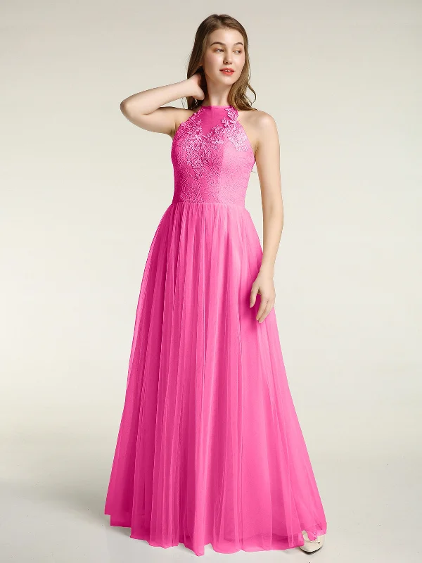 Lace Bodice and Tulle Skirt Long Dresses-Azalea Tunics Yoga stretchy