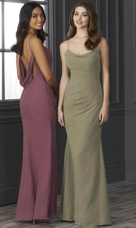 Christina Wu Celebration 22137 - Cowl Neck Long Dress Tunics Velvet soft
