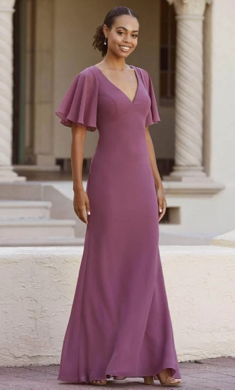Christina Wu Celebration 22146 - Sheath Long Dress Turtleneck Neckline Stylish