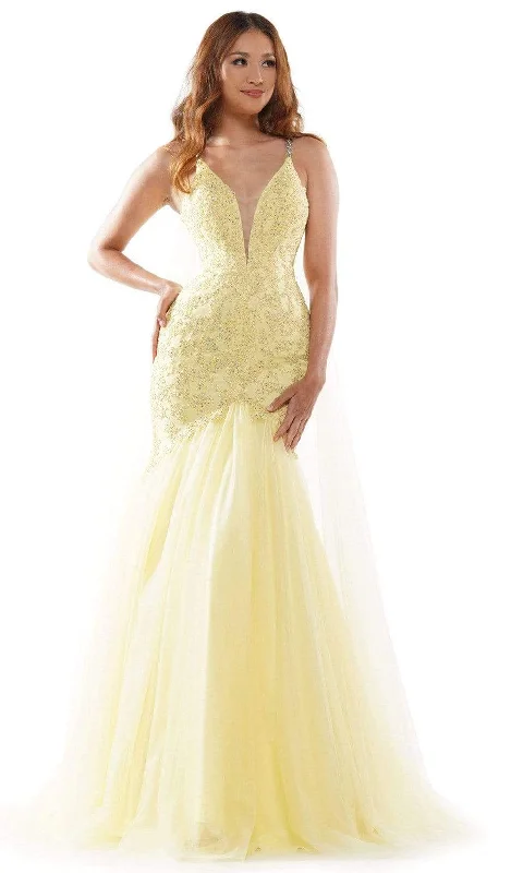 Colors Dress - G962 Shoulder Cape Mermaid Gown Tunics Favorite customer