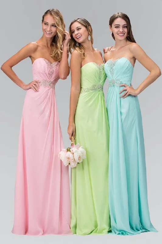 Elizabeth K Strapless Sweetheart Crystal Jeweled Long Dress GL2060 - 1 Pc Pink in Size XL Available Boatneck Modish Everyday Elizabeth K Strapless Sweetheart Crystal Jeweled Long Dress GL2060 - 1 Pc Pink in Size XL Available Boatneck Modish Everyday