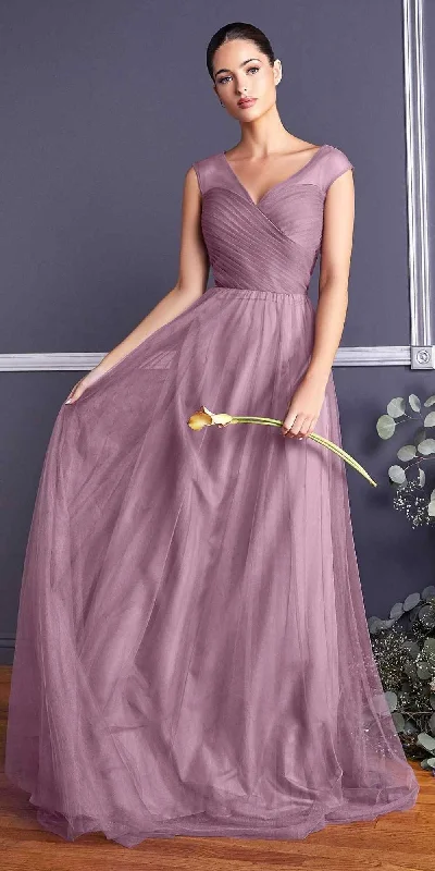 Ladivine ET320 Illusion V-Neck and Back Long Dress Tunics Versatile all-occasion