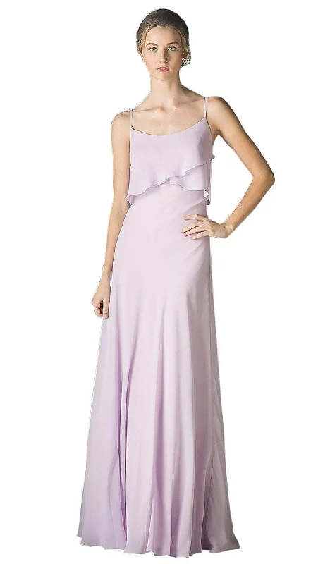 Ladivine CF074 - Sleeveless Surplice Ruffled Bodice A-Line Long Dress Tunics Spring floral Ladivine CF074 - Sleeveless Surplice Ruffled Bodice A-Line Long Dress Tunics Spring floral