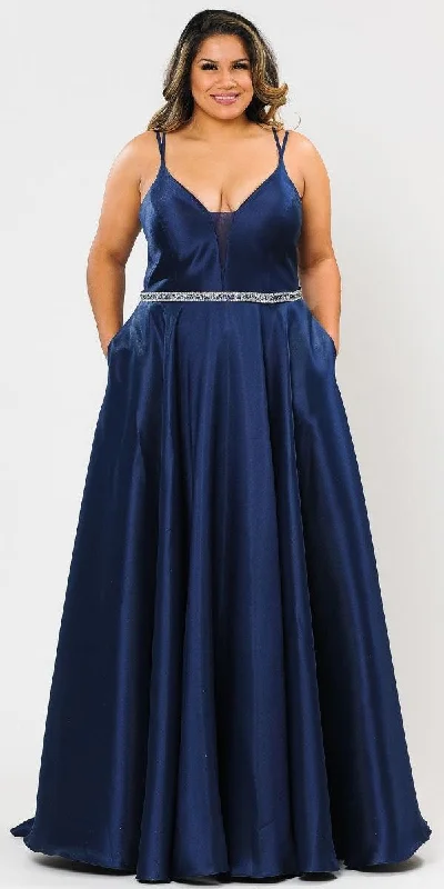 Lindas W1106 Long Spaghetti Straps Corset Rhinestone Waist Dress with Pockets Tunics Versatile all-occasion Lindas W1106 Long Spaghetti Straps Corset Rhinestone Waist Dress with Pockets Tunics Versatile all-occasion