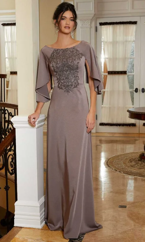 MGNY By Mori Lee 72829 - Cape Sleeve A-Line Evening Gown Tunics Seasonal trendy