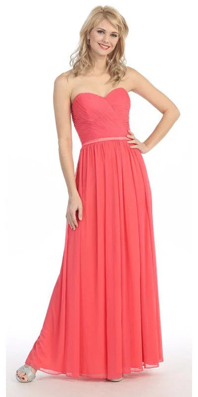 Eureka 3100 Ruched Corset Bodice Strapless Long Dress Tunics Custom made