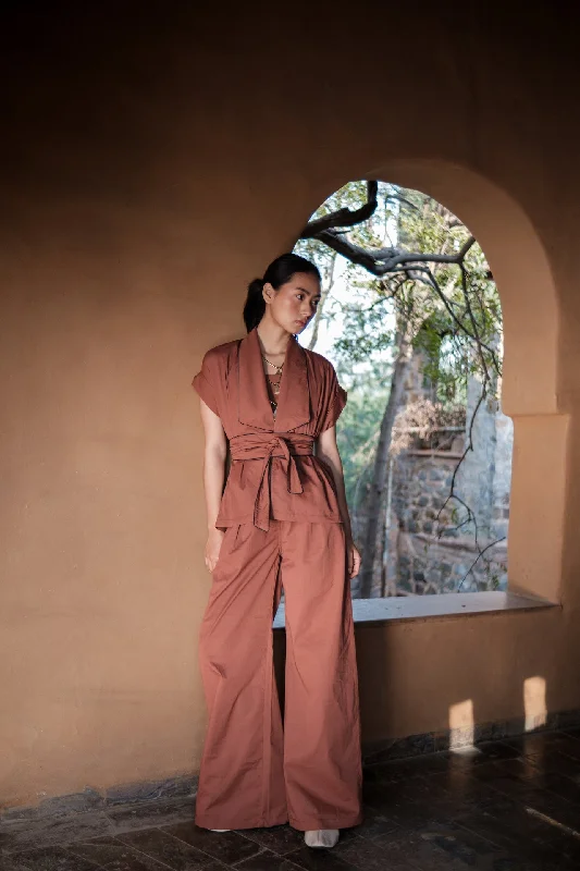 The Terra Tribe Copper Berlin Shawl Collar Stylish Long Shawl Wrap