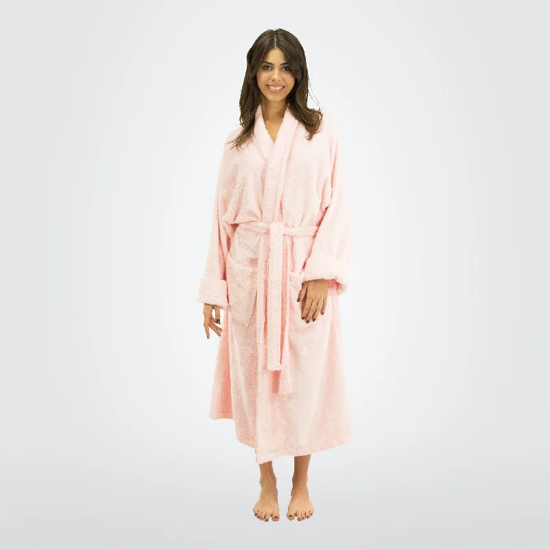 Women's Bamboo Shawl Collar Robe Trendy Floral Print Shawl