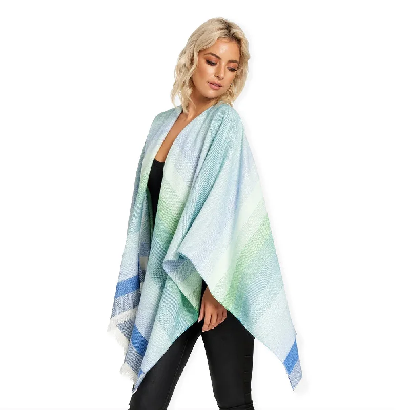 Colorful Woven Shawl Cozy Knit Shawl Scarf