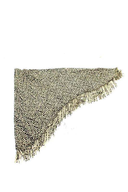 In Transit Womens Spotted Leather Fringe Shawl Wrap Poncho Black Beige One Cozy Fleece Shawl Wrap In Transit Womens Spotted Leather Fringe Shawl Wrap Poncho Black Beige One Cozy Fleece Shawl Wrap