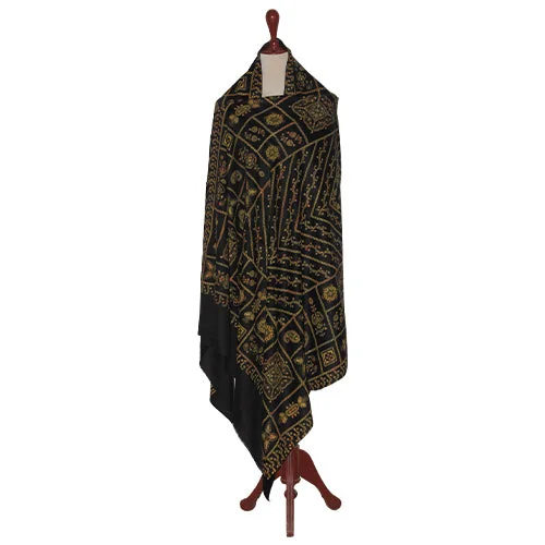 Women's Winter Shawl - WSW32 Warm Wool Shawl Cape