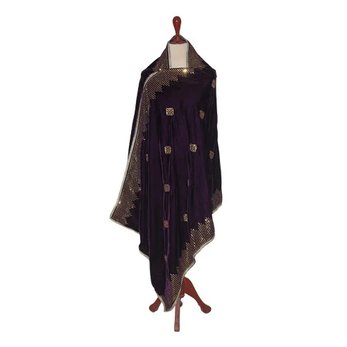 Women's Winter Velvet Shawl WS - 04 Fashionable Oversized Shawl
