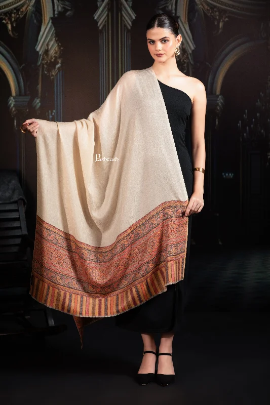 Pashtush Womens Extra Fine Wool Shawl, Aztec Palla Woven Design, Beige Comfortable Pashmina Shawl Pashtush Womens Extra Fine Wool Shawl, Aztec Palla Woven Design, Beige Comfortable Pashmina Shawl