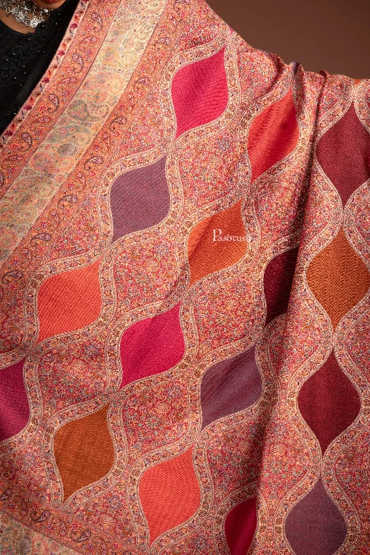 Pashtush Womens Faux Pashmina Shawl, Ethnic Weave Design, Multicolour Comfortable Cotton Shawl Wrap Pashtush Womens Faux Pashmina Shawl, Ethnic Weave Design, Multicolour Comfortable Cotton Shawl Wrap
