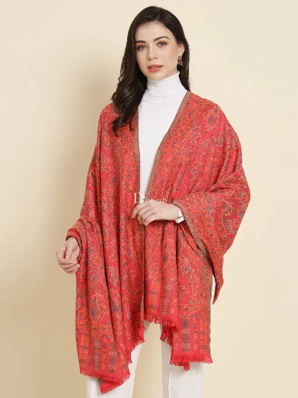 Pashtush Womens Faux Pashmina Shawl, Paisley Ethnic Woven Design, Rose Soft Knit Shawl Poncho Pashtush Womens Faux Pashmina Shawl, Paisley Ethnic Woven Design, Rose Soft Knit Shawl Poncho