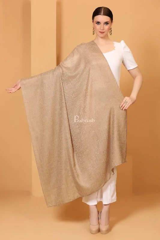 Pashtush Womens Fine Wool Shawl, Self Paisley Weave, Extra Soft, Warm and Light, Natural Beige Chic Chunky Knit Shawl Pashtush Womens Fine Wool Shawl, Self Paisley Weave, Extra Soft, Warm and Light, Natural Beige Chic Chunky Knit Shawl