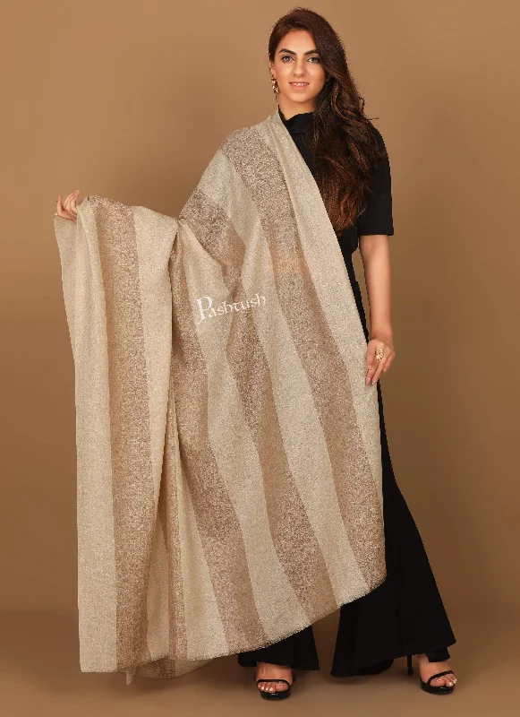 Pashtush Womens Striped Paisley, Self Shawl, In Extra Soft Fine Wool, Large Size Stylish Cashmere Shawl Cape Pashtush Womens Striped Paisley, Self Shawl, In Extra Soft Fine Wool, Large Size Stylish Cashmere Shawl Cape