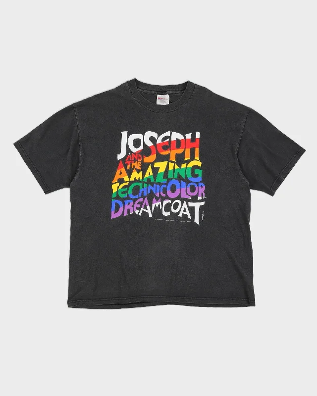 '91 Joseph And The Amazing Technicolor Dreamcoat T-Shirt - XL Bomber Denim Leather