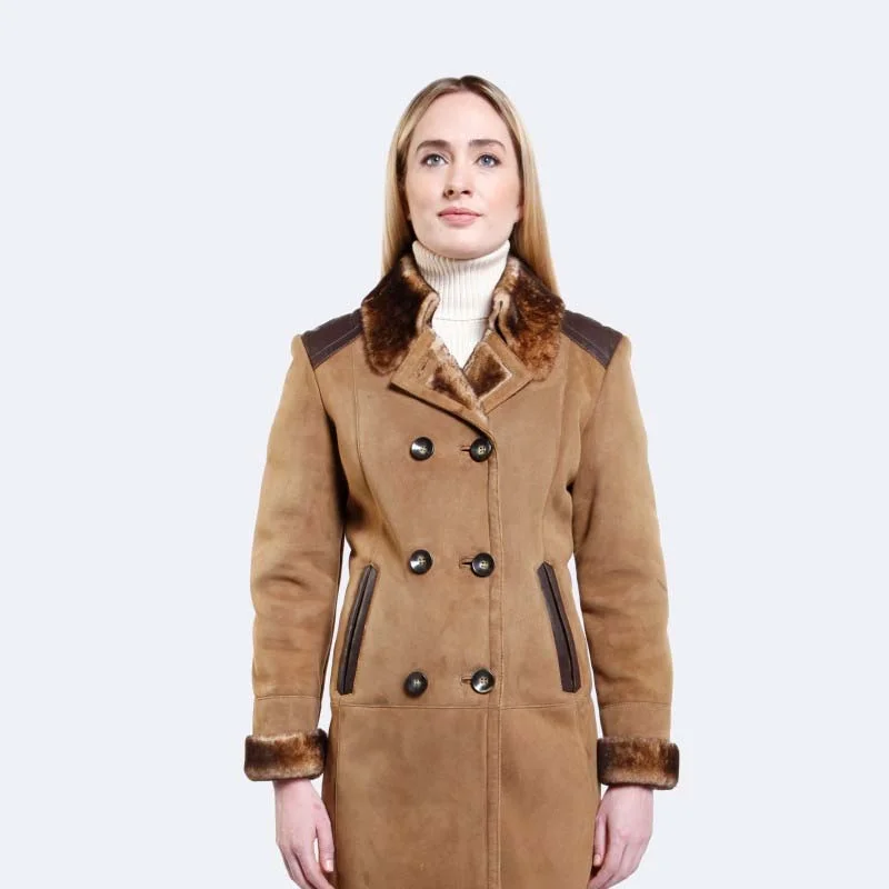 Best Winter Style Genuine Shearling Brooklyn Sheepskin Coat Buttoned Zippered Snapped Best Winter Style Genuine Shearling Brooklyn Sheepskin Coat Buttoned Zippered Snapped