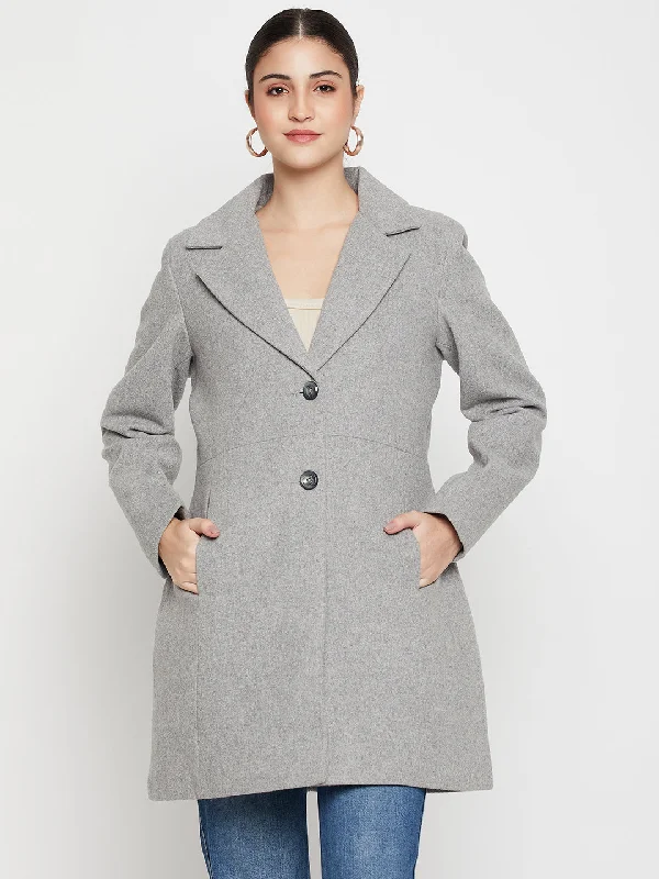 Women's Casual Grey Single breasted Notched Lapel Collar Long Coat Houndstooth Jacket Shearling Jacket Fleece Jacket Women's Casual Grey Single breasted Notched Lapel Collar Long Coat Houndstooth Jacket Shearling Jacket Fleece Jacket
