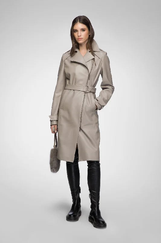 Catalina - Niobe Leather Coat Parka Anorak Hoodie