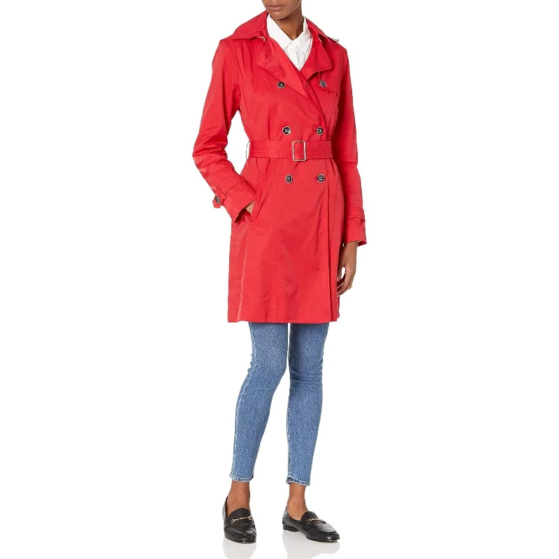 Cole Haan womens Double Breasted Trench Coat for Spring Houndstooth Coat Plaid Coat Tartan Coat Cole Haan womens Double Breasted Trench Coat for Spring Houndstooth Coat Plaid Coat Tartan Coat