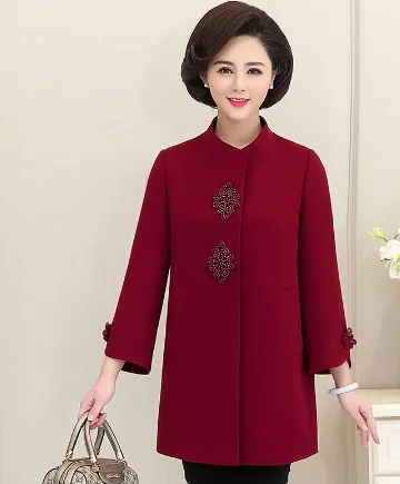 New spring Ladies coat high quality Large size Middle age women clothes Windbreaker coat Retro Standing collar elegant Tops 982 Asymmetrical Collar Hooded Zippered New spring Ladies coat high quality Large size Middle age women clothes Windbreaker coat Retro Standing collar elegant Tops 982 Asymmetrical Collar Hooded Zippered